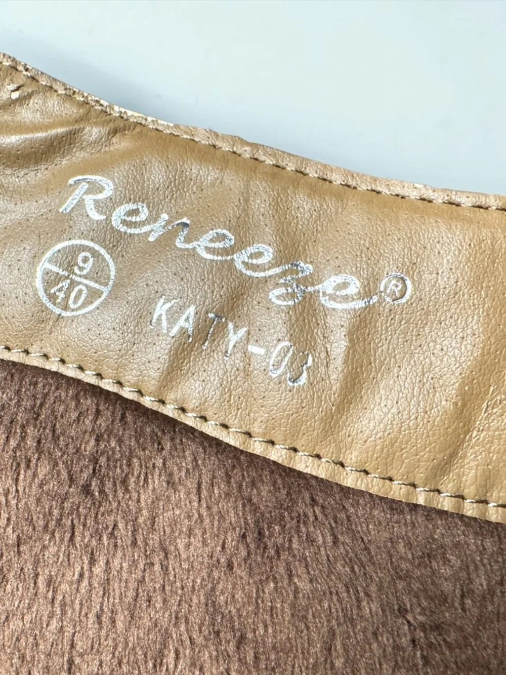 Reneeze Brown Quilted Over The Knee Heeled Boots Size 9
